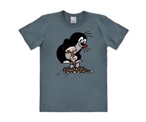 Logoshirt® La Petite Taupe I Taupek I Colline I T-Shirt imprimé I Femme & Homme I Manches Courtes I Bleu I Design Original sous Licence I Taille M