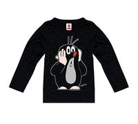 Logoshirt® La Petite Taupe I Taupek I Oh Oh I T-Shirt imprimé I Enfant I Fille & Garçon I Coton I Manches Longues I Noir I Design Original sous Licence I Taille +14 Ans