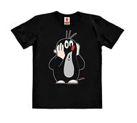 Logoshirt® La Petite Taupe I Taupek I Oh Oh I T-Shirt imprimé I Enfant I Fille & Garçon I Manches Courtes I Noir I Design Original sous Licence I Taille +14 Ans