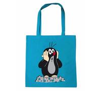 Logoshirt® La petite taupe, Taupek I Oh Oh I Colline I Sac en coton I imprimé I avec longues poignées I turquoise I Design sous licence