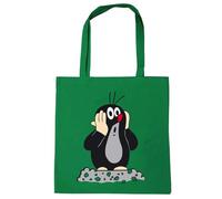 Logoshirt® La petite taupe, Taupek I Oh Oh I Colline I Sac en coton I imprimé I avec longues poignées I vert I Design sous licence