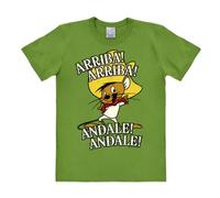 Logoshirt® Looney Tunes I Speedy Gonzales I Arriba Andale I T-Shirt imprimé I Femme & Homme I Manches Courtes I Vert Clair I Design Original sous Licence I Taille XS