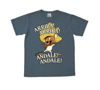Logoshirt® Looney Tunes I Speedy Gonzales I Arriba Andale I T-Shirt imprimé I Femme & Homme I Manches Courtes I Bleu I Design Original sous Licence I Taille XXL