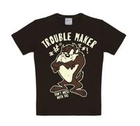 Logoshirt® Looney Tunes I Taz I Trouble Maker I T-Shirt imprimé I Enfant I Fille & Garçon I Manches Courtes I Noir I Design Original sous Licence I Taille 15-16 Ans