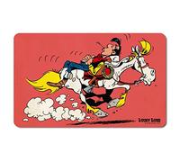 Logoshirt® Lucky Luke I Riding On Jolly Jumper I Planche à petit-déjeuner I Planche à découper I 23x14cm I Design original sous licence