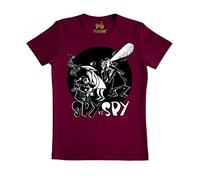 LOGOSHIRT® Mad I Spy vs Spy I T-Shirt imprimé I Femme & Homme I Manches Courtes I Rouge I Design Original sous Licence I Taille XS