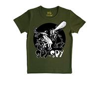 LOGOSHIRT® Mad I Spy vs Spy I T-Shirt imprimé I Femme & Homme I Manches Courtes I Vert I Design Original sous Licence I Taille XS