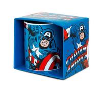 Logoshirt Marvel Comics Captain America Mug de café présenté dans un coffret