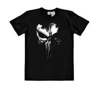 Logoshirt® Marvel Comics Punisher - Techno Skull I T-Shirt imprimé I Femme & Homme I Manches Courtes I Noir I Design Original sous Licence I Taille M
