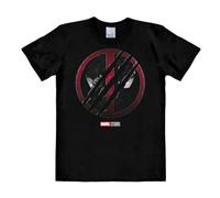 Logoshirt® Marvel I Deadpool & Wolverine I Logo I T-Shirt imprimé I Femme & Homme I Manches Courtes I Noir I Design Original sous Licence I Taille XXL