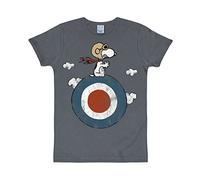 Logoshirt® Peanuts I Snoopy I Pilote I Target I T-Shirt imprimé Femme & Homme I Bleu I Design Original sous Licence I Taille S