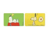 Logoshirt®️ Peanuts I Snoopy I Planche à déjeuner I Planche à découper I 23x14cm I Ensemble de 2 I Lavable au Lave-Vaisselle & Résistant à la Chaleur I Design Original sous Licence
