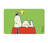 Logoshirt®️ Peanuts I Snoopy & Woodstock I Authentic Peanuts I Planche à Petit-déjeuner I Planche à découper I 23x14cm I Résistant au Lave-Vaisselle & à la Chaleur I Design Original sous Licence
