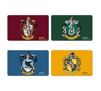 Logoshirt®️ Planche à déjeuner Harry Potter I Quatre Maisons I Planche à découper I 23x14cm I Ensemble de 4 I Lavable au Lave-Vaisselle & Résistant à la Chaleur I Design Original sous Licence