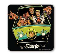 Logoshirt®️ Scooby-Doo I Mystery Machine I Dessous de Verre I sous-Verres I Liège I 10x10cm I Impression Durable I Design Original sous Licence