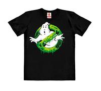 Logoshirt® SOS Fantômes I Ghostbusters I Slime Logo I T-Shirt imprimé I Enfant I Fille & Garçon I Manches Courtes I Noir I Design Original sous Licence I Taille 7-8 Ans