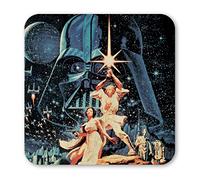 Logoshirt - Star Wars Dessous de Verre - La Guerre des étoiles sous-Verre - May The Force Be with You - Star - coloré - Design Original sous Licence