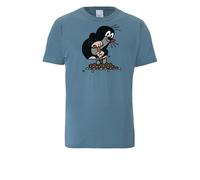 LOGOSHIRT T-Shirt 'Der Kleine Maulwurf' bleu-gris / rose / noir / blanc, Taille XS