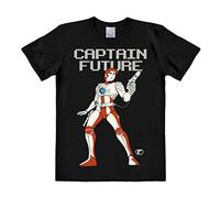 Logoshirt® Wizard of Science I Captain Future I T-Shirt imprimé I Femme & Homme I Manches Courtes I Noir I Design Original sous Licence I Taille M