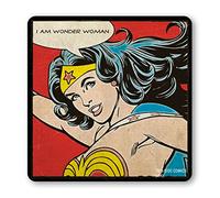 Logoshirt - Wonder Woman Dessous de Verre - DC Comics sous-Verre - Wonder Woman - I Am Wonder Woman - Super-héroïne - Rouge - Design Original sous Licence