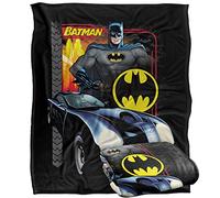 LOGOVISION Batman Bat Racing Plaid Ultra Doux au Toucher Soyeux - 152 x 127 cm