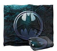 LOGOVISION Batman Batman Batcave Bat Symbol Logo Plaid Ultra Doux au Toucher Soyeux - 152 x 127 cm