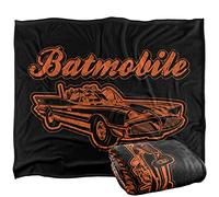 LOGOVISION Batman Batmobile Plaid Ultra Doux au Toucher Soyeux - 152 x 127 cm
