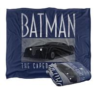 LOGOVISION Batman: Caped Crusader Batmobile Plaid Ultra Doux au Toucher Soyeux - 152 x 127 cm