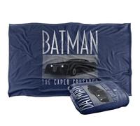 LOGOVISION Batman: Caped Crusader Batmobile Plaid Ultra Doux au Toucher Soyeux - 91 x 147 cm