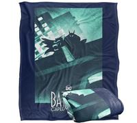LOGOVISION Batman: Caped Crusader in The Shadows Plaid Ultra Doux au Toucher Soyeux - 152 x 127 cm