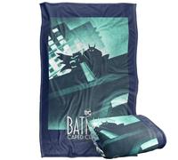 LOGOVISION Batman: Caped Crusader in The Shadows Plaid Ultra Doux au Toucher Soyeux - 91 x 147 cm