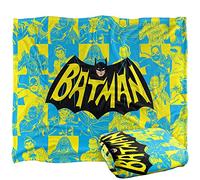 LOGOVISION Batman Classic TV Logo Plaid Ultra Doux au Toucher Soyeux - 152 x 127 cm
