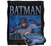 LOGOVISION Batman Classic TV Series Dancing Plaid Ultra Doux au Toucher Soyeux - 152 x 127 cm