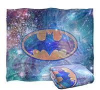 LOGOVISION Batman Galaxy Symbol Plaid Ultra Doux au Toucher Soyeux - 152 x 127 cm