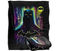 LOGOVISION Batman Knight Lights Plaid Ultra Doux au Toucher Soyeux - 152 x 127 cm
