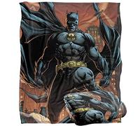 LOGOVISION Batman Rooftop Cover Plaid Ultra Doux au Toucher Soyeux - 152 x 127 cm
