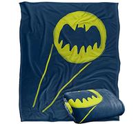 LOGOVISION Batman The Bat Signal Plaid Ultra Doux au Toucher Soyeux - 152 x 127 cm