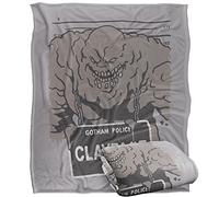 LOGOVISION Batman The Clayface Mugshot Plaid Ultra Doux au Toucher Soyeux - 152 x 127 cm