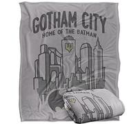 LOGOVISION Batman The Gotham City Plaid Ultra Doux au Toucher Soyeux - 152 x 127 cm