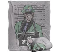 LOGOVISION Batman The Riddler Mugshot Plaid Ultra Doux au Toucher Soyeux - 152 x 127 cm