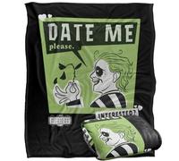 LOGOVISION Beetlejuice 2 (2024) Beetlejuice Beetlejuice Date Me Plaid Ultra Doux au Toucher Soyeux - 152 x 127 cm