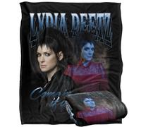 LOGOVISION Beetlejuice 2 (2024) Beetlejuice Beetlejuice Lydia Homage Plaid Ultra Doux au Toucher Soyeux - 152 x 127 cm