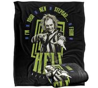 LOGOVISION Beetlejuice 2 (2024) Beetlejuice Beetlejuice Stepdad from Hell Plaid Ultra Doux au Toucher Soyeux - 152 x 127 cm