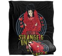 LOGOVISION Beetlejuice Lets Be Strange and Unusual Plaid Ultra Doux au Toucher Soyeux - 152 x 127 cm