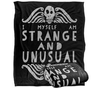 LOGOVISION Beetlejuice Strange and Unusual Plaid Ultra Doux au Toucher Soyeux - 152 x 127 cm