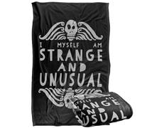 LOGOVISION Beetlejuice Strange and Unusual Plaid Ultra Doux au Toucher Soyeux - 91 x 147 cm
