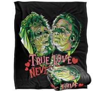 LOGOVISION Beetlejuice Valentine True Love Never Dies Plaid Ultra Doux au Toucher Soyeux - 152 x 127 cm