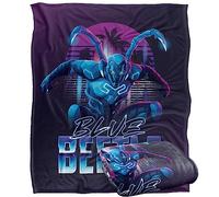 LOGOVISION Bleu Beetle (2023) City Protector Plaid Ultra Doux au Toucher Soyeux - 152 x 127 cm