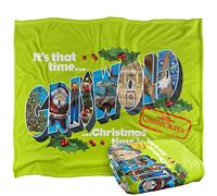 LOGOVISION Christmas Vacation It's That Time Plaid Ultra Doux au Toucher Soyeux - 152 x 127 cm