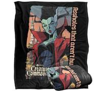 LOGOVISION Creature Commandos The Bride Plaid Ultra Doux au Toucher Soyeux - 152 x 127 cm